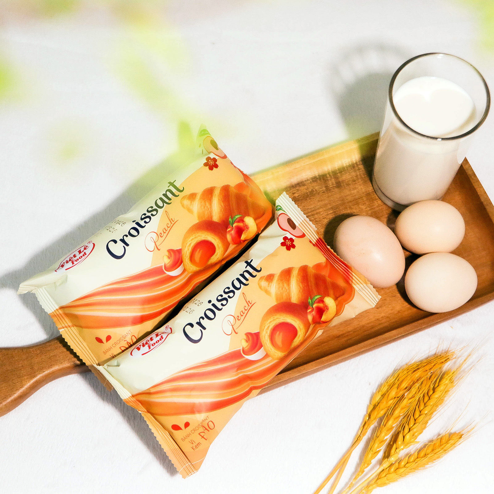 Bánh Croissant vị kem đào 40 gr
